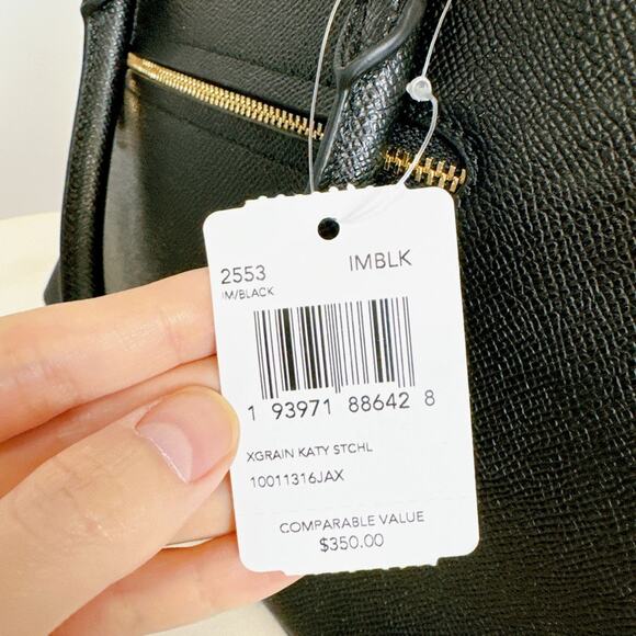 Coach 2553 Katy Satchel In Signature Canvas IM/BLACK - Picture 8 of 8